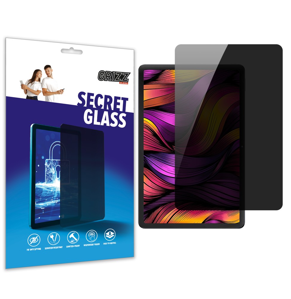 Sekretne szkło hybrydowe do Xiaomi Poco Pad 5G prywatyzujące Grizz SecretGlass
