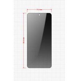 Sekretne szkło hybrydowe do Motorola Moto G35 prywatyzujące Grizz SecretGlass