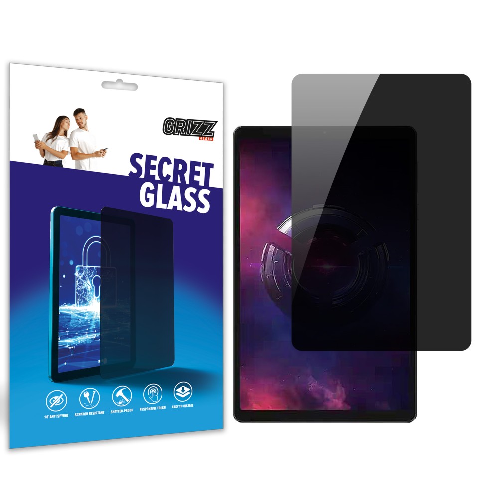 Sekretne szkło hybrydowe do Lenovo Legion Tab 3 prywatyzujące Grizz SecretGlass