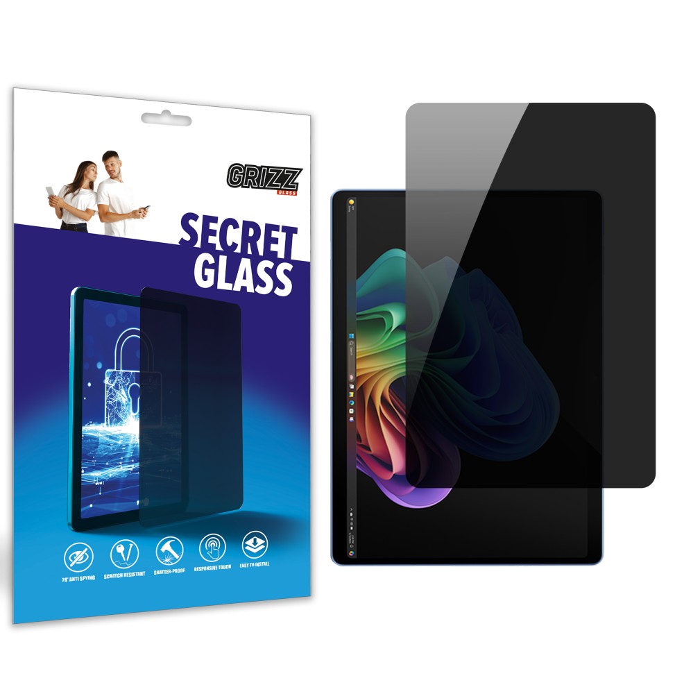 Sekretne szkło hybrydowe do Microsoft Surface Pro 11 13" prywatyzujące Grizz SecretGlass