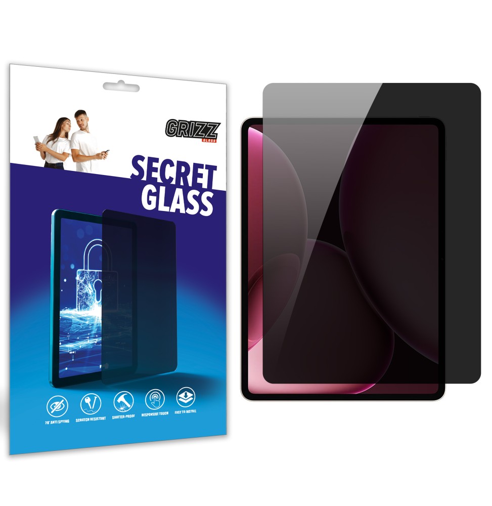 Sekretne szkło hybrydowe do Oppo Pad 4 Pro prywatyzujące Grizz SecretGlass