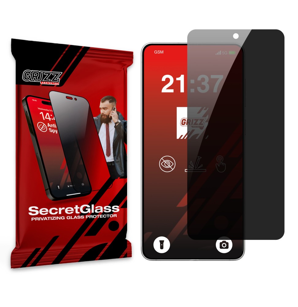 Sekretne szkło hybrydowe do Samsung Galaxy S25 Edge