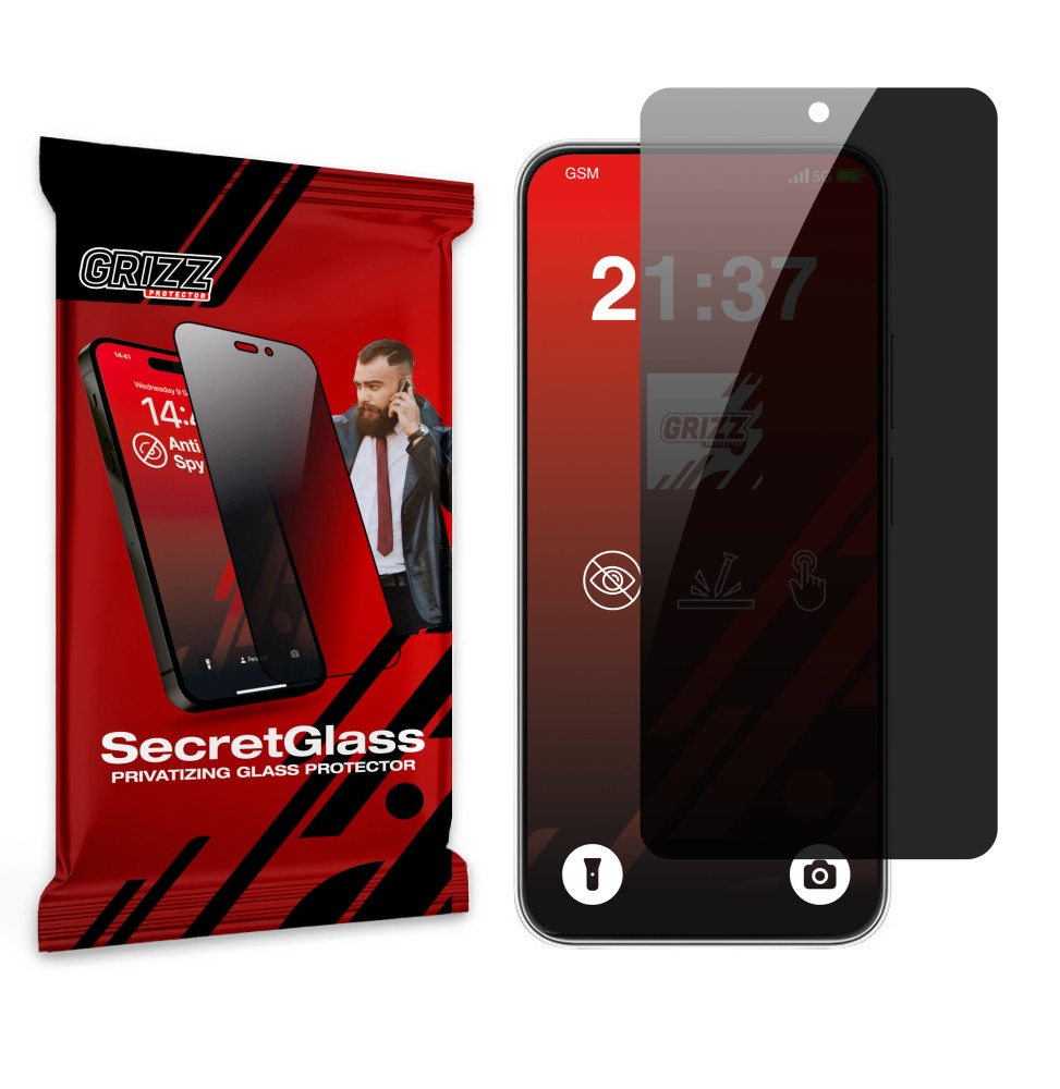 Sekretne szkło hybrydowe do Huawei nova 14 prywatyzujące Grizz SecretGlass
