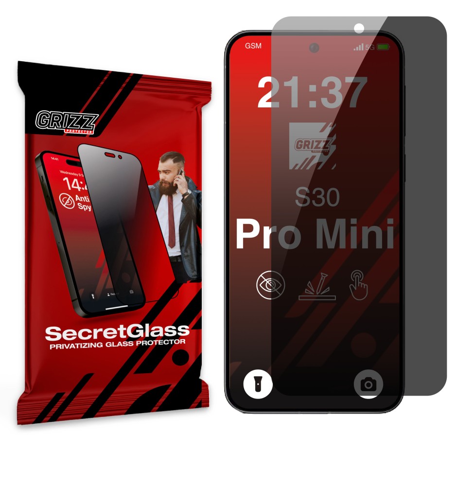 Sekretne szkło hybrydowe do Vivo S30 Pro mini prywatyzujące Grizz SecretGlass