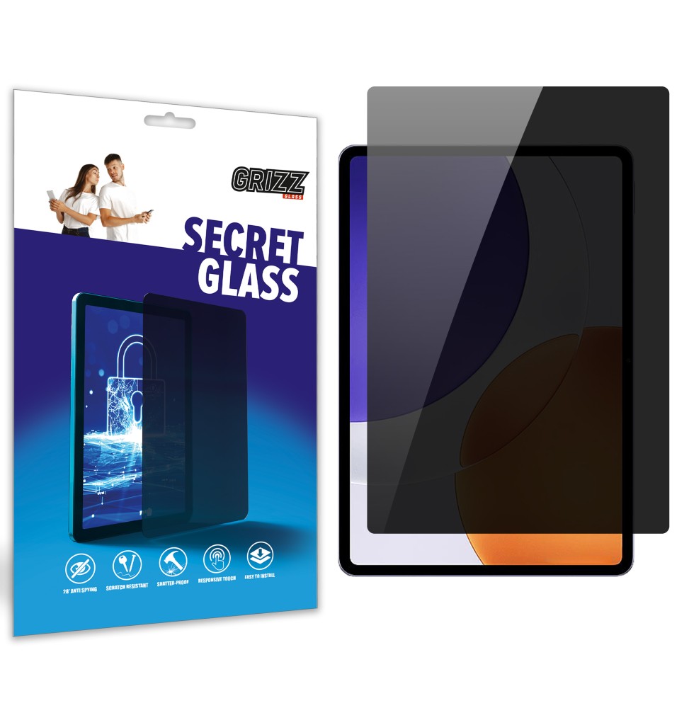Sekretne szkło hybrydowe do Xiaomi Pad 7S Pro 12,5" prywatyzujące Grizz SecretGlass