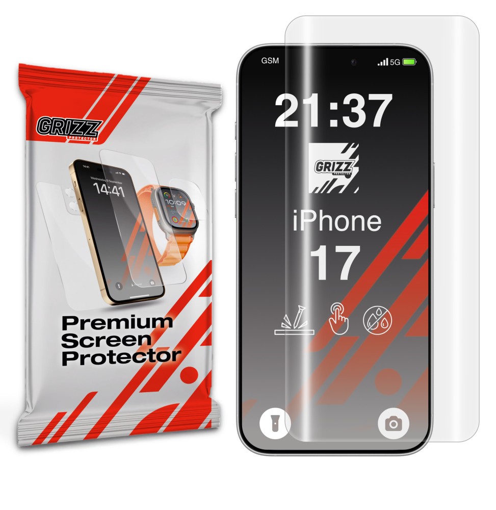 Folia hydrożelowa Grizz do Apple iPhone 17