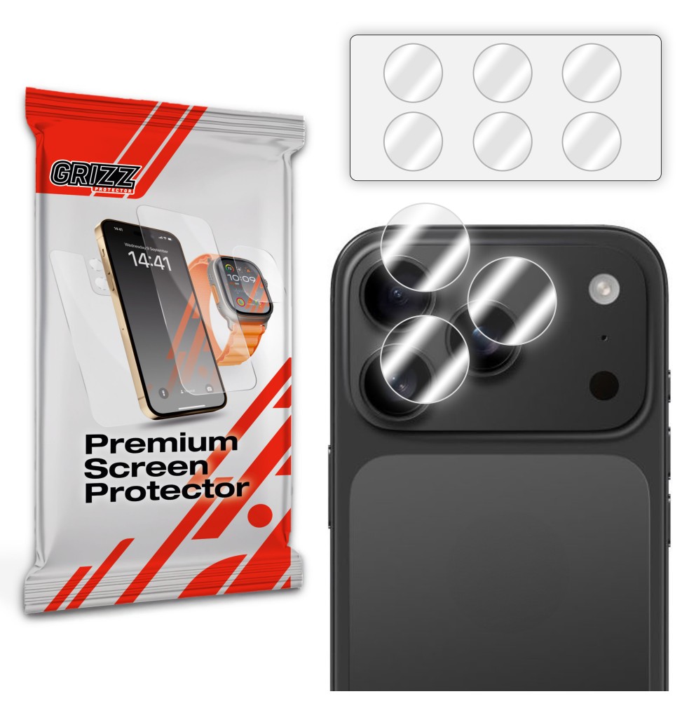 Szkło na aparat Grizz do Apple iPhone 17 Pro