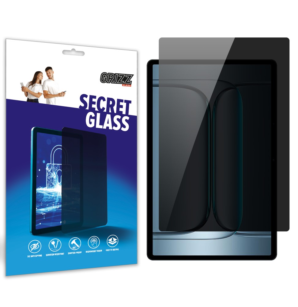 Sekretne szkło hybrydowe do OnePlus Pad Lite prywatyzujące Grizz SecretGlass